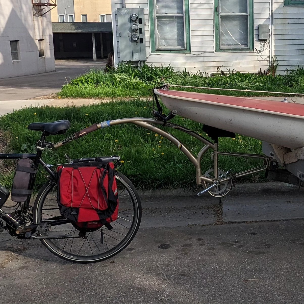 Converted boat trailer