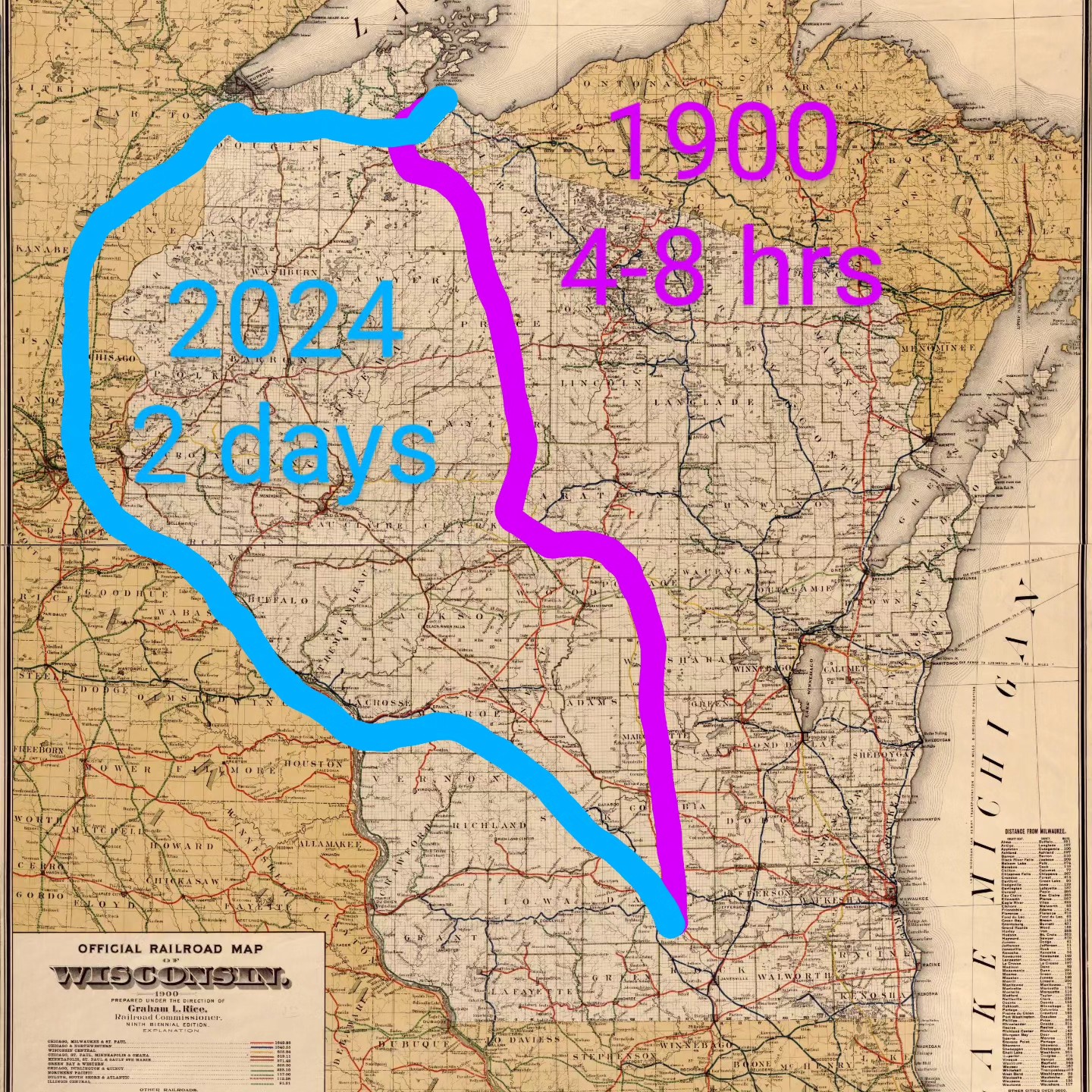 Bayfield train history